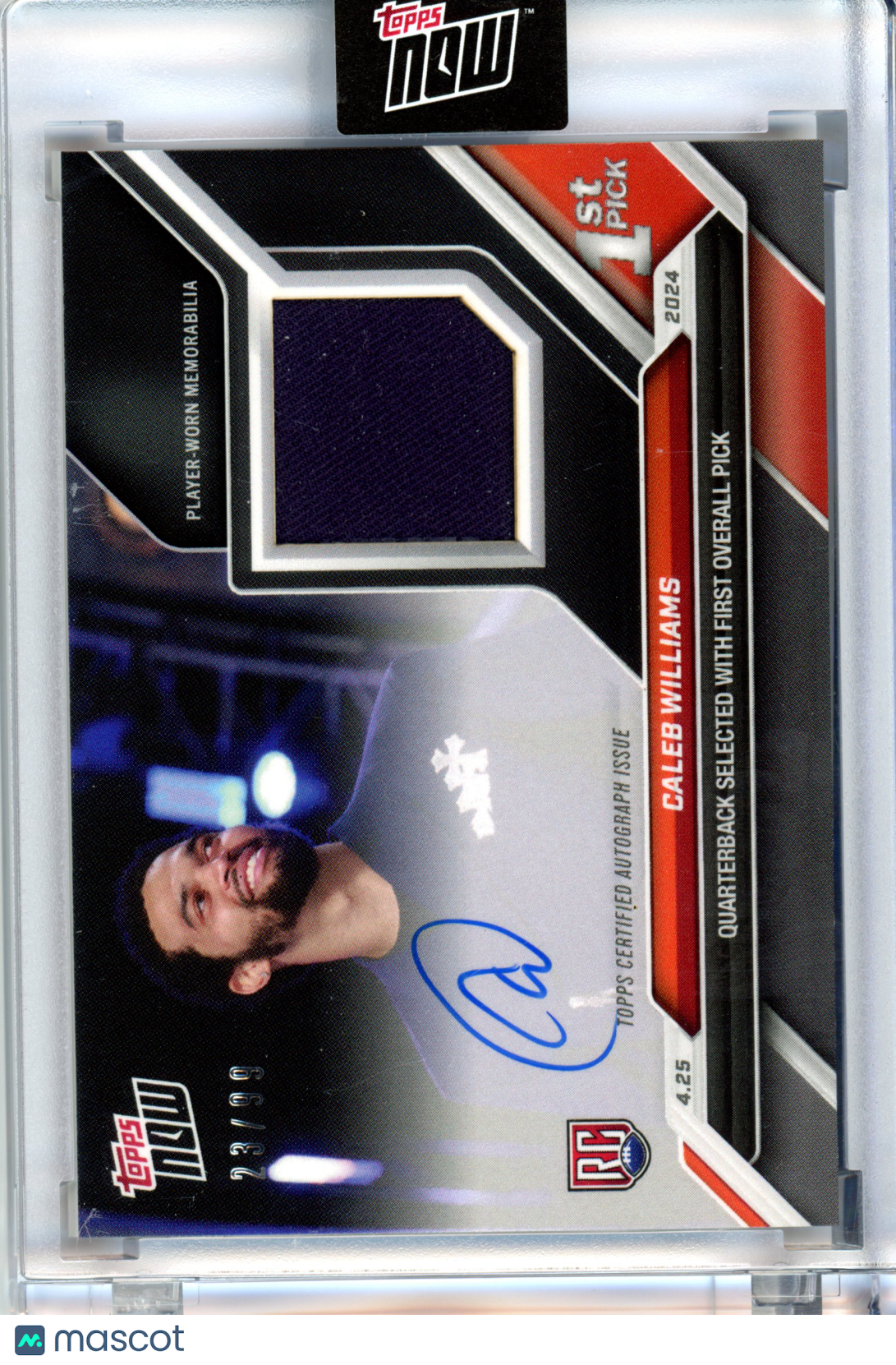 2024 Topps Now Caleb Williams RPA /99 #D-1AA