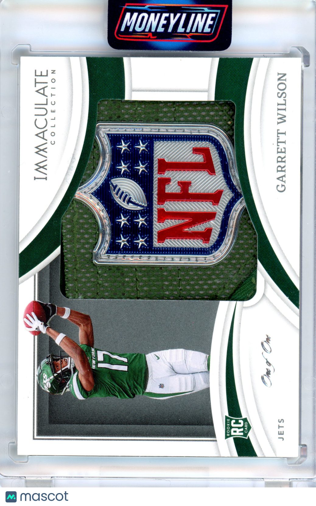 2022 Garrett Wilson Immaculate NFL SHIELD 1/1 RC #RL-GW1