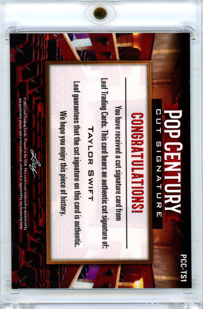 2021 Taylor Swift Leaf Pop Century Cut Auto #PCC-TS1