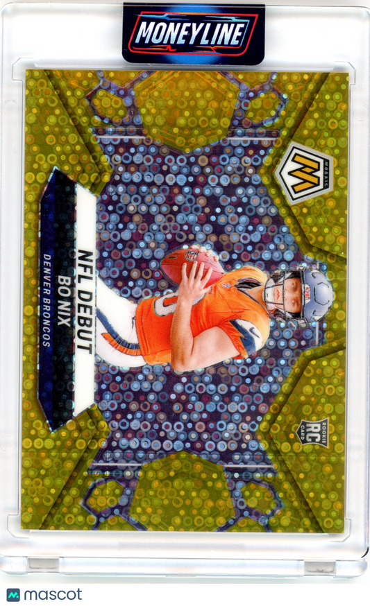 2024 Bo Nix Panini Mosaic No Huddle Gold RC 3/10 #271