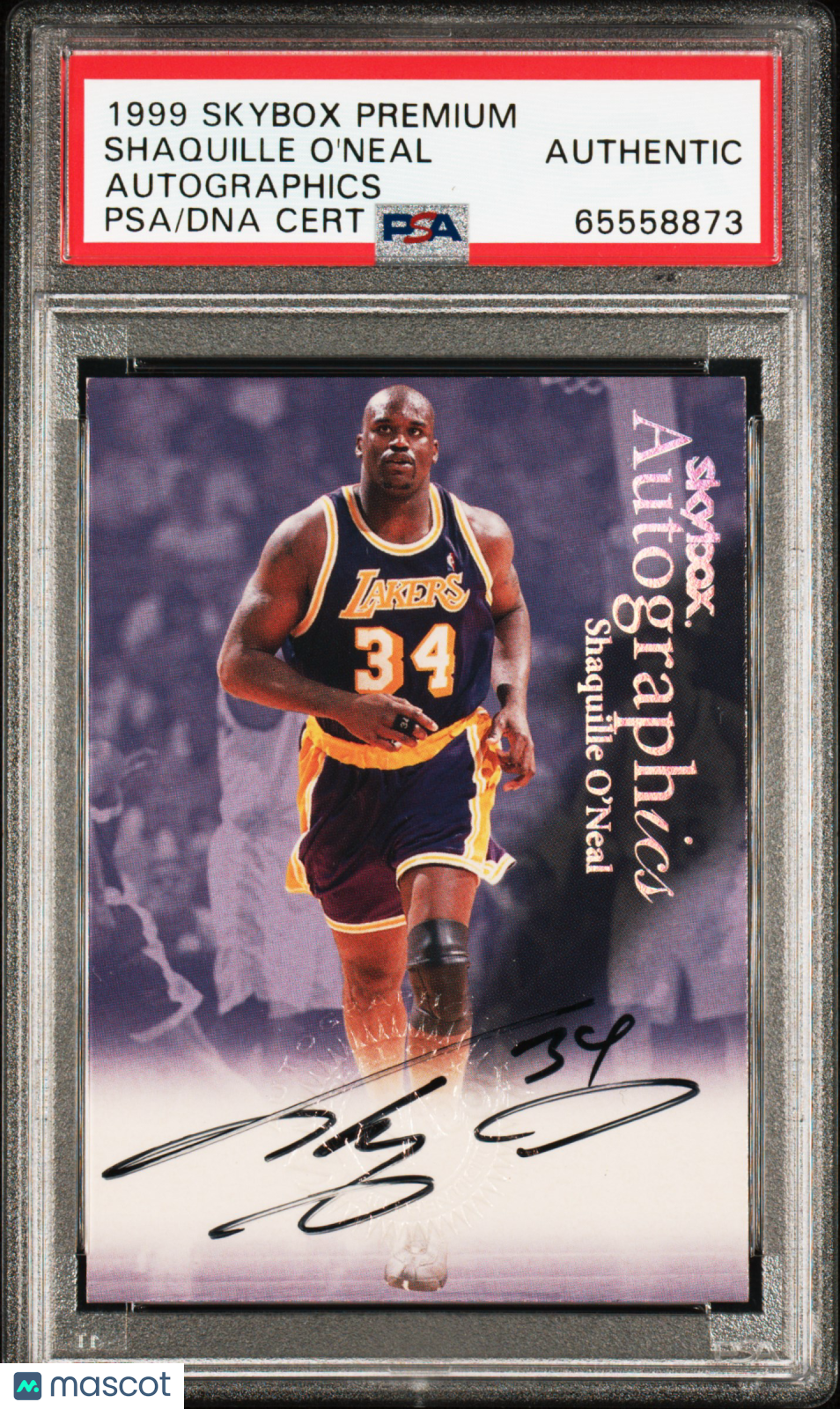 Shaquille O'Neal Skybox 1999 Skybox Premium Autographics PSA A Auto A